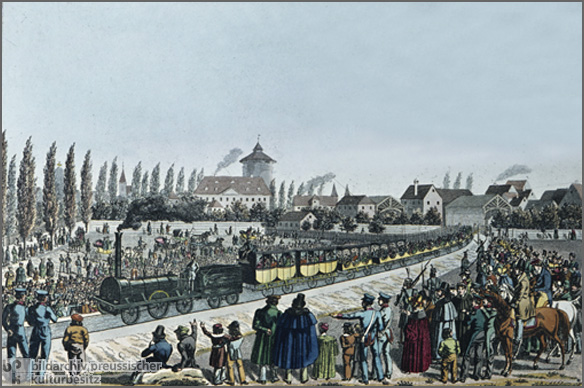 Die Ludwigs-Eisenbahn (um 1835)